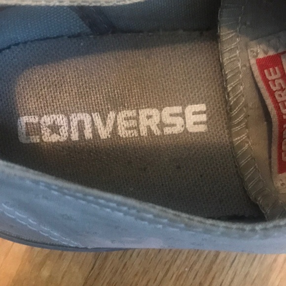 Converse Dainty Ox Dolphin Grey Stitched Pattern - Picture 3 of 6